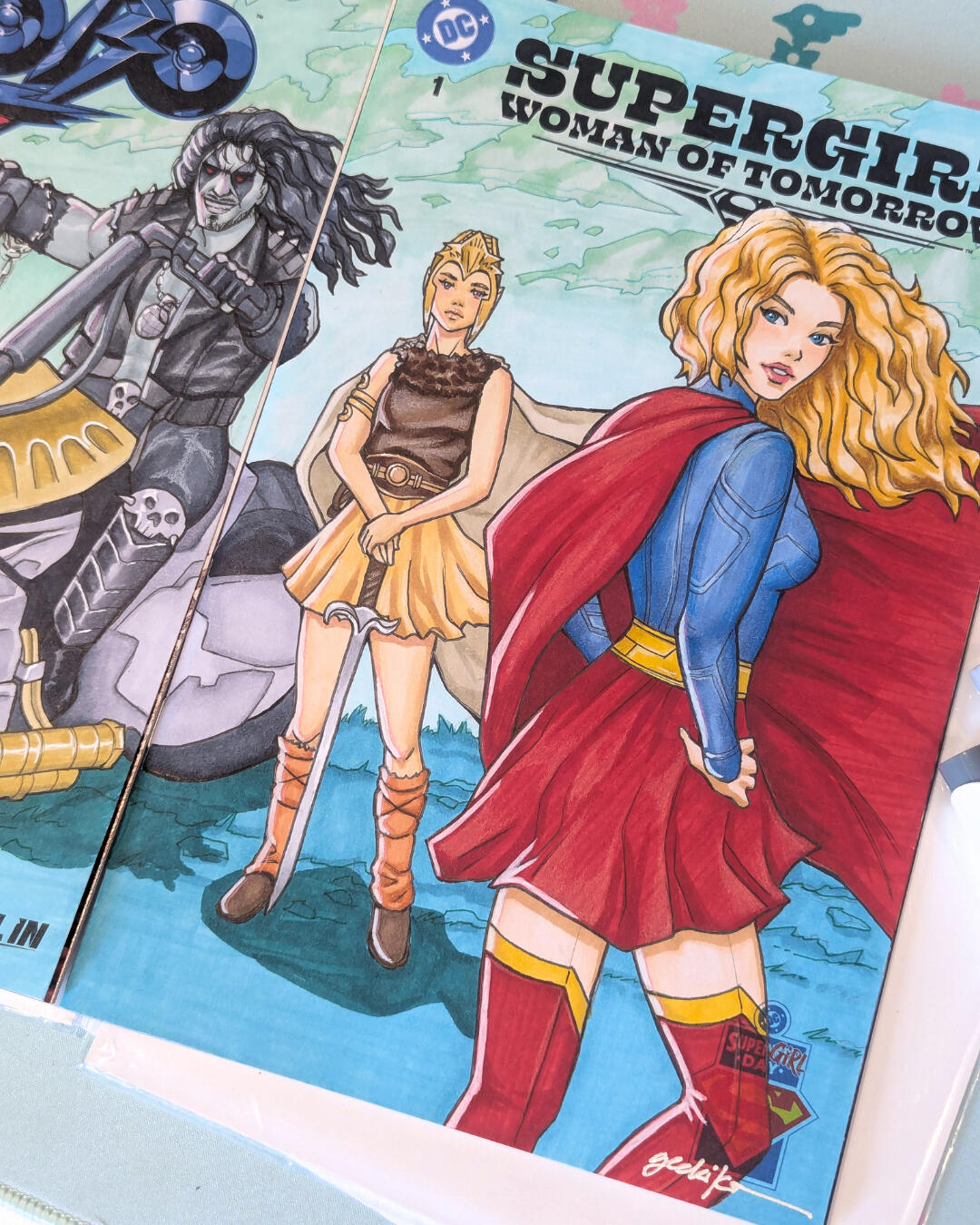 Ruthye and Kara Zor-el on Supergirl: Woman of Tomorrow #1 Comic Blank Connecting Cover, 2026