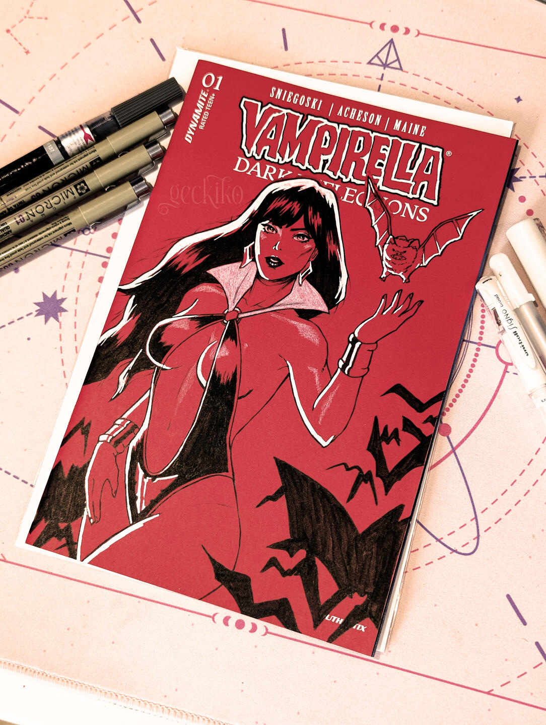 Vampirella on Vampirella: Dark Reflections #1 Comic Blank, 2026